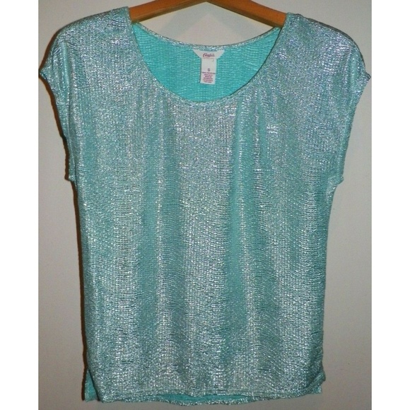 Women's S Candie's Sleeveless Shiny Top - Picture 1 of 7
